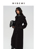 HIDEMI 极简廓形设计感翻领式宽肩垫肩宽长款西装腰带式斜纹大衣 商品缩略图7