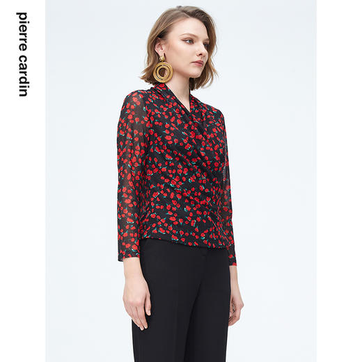 皮尔卡丹女装夏季新款都市时尚商务百搭衬衫P4136B4028R3
 商品图2