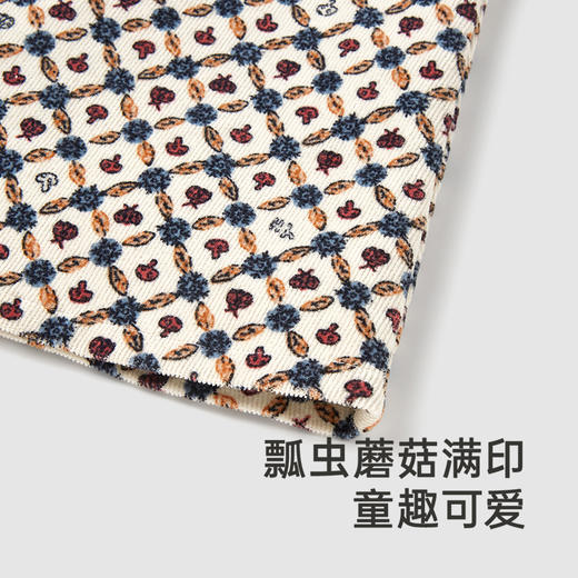 【商场同款】英氏女童连衣裙秋冬宝宝长袖碎花裙保暖灯芯绒裙子 商品图2