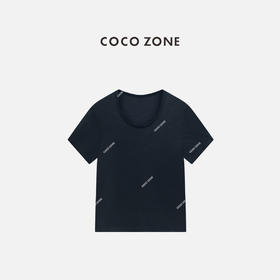 COCO ZONE 100棉夏季纯色T恤百搭圆领短袖上衣CC1B1335