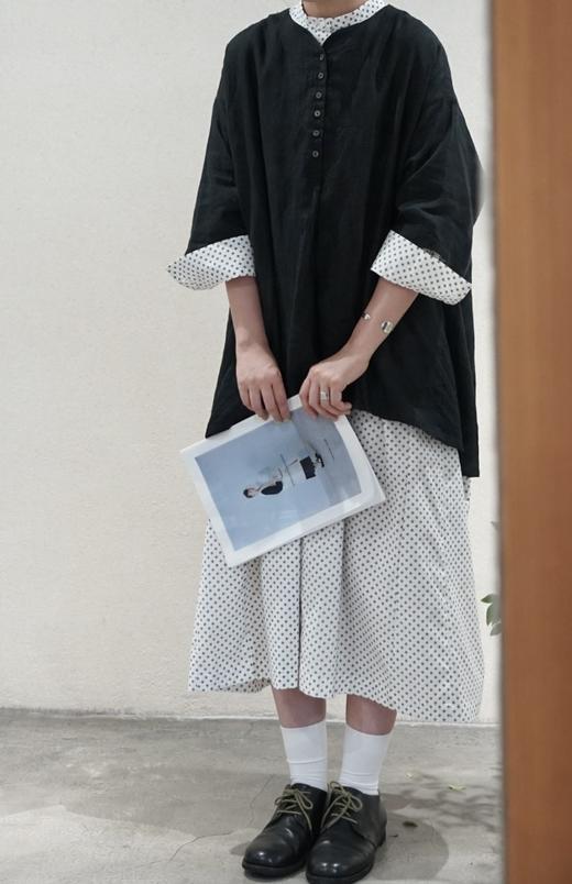 The last flower of the afternoon 复古印花连衣裙 商品图2