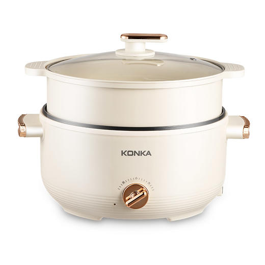 康佳液体加热器（电煮锅）KGZG-4018 4L 带蒸笼 商品图2