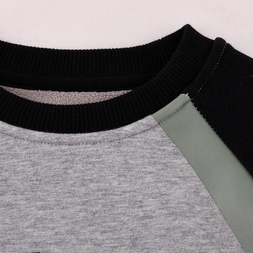 棉果果秋季新品男童春秋款简约百搭纯棉圆领套头卫衣M312180424476 商品图1