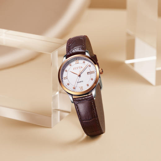 飞亚达经典系列女士小牛皮手表腕表 商品图4