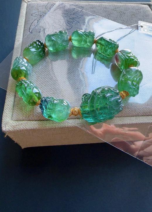 38.1g 雕刻碧玺手链 商品图1