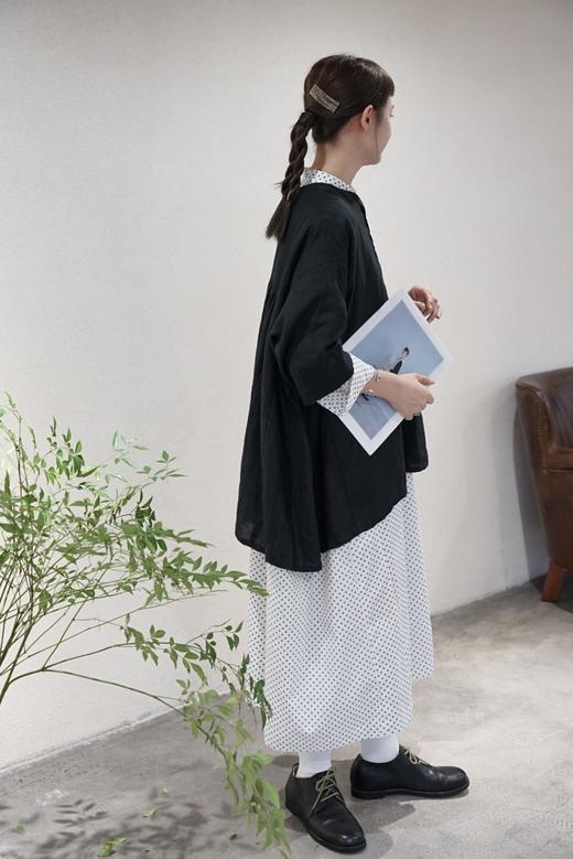 The last flower of the afternoon 复古印花连衣裙 商品图3