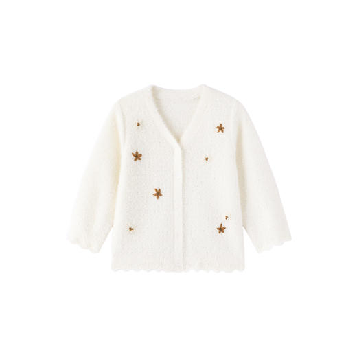 【商场同款】英氏婴儿外套冬季女童毛织开衫外套保暖上装 商品图4