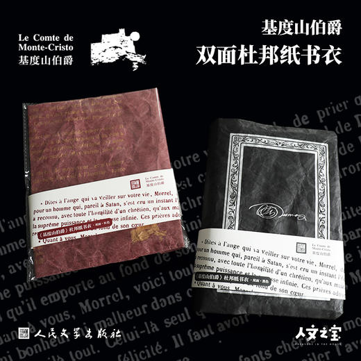 【人文之宝】基督山伯爵双面杜邦纸书衣 商品图0