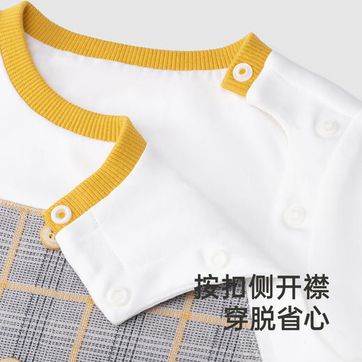 【商场同款】英氏婴儿衣服春秋长袖男童连体衣新款新生儿爬服 商品图2