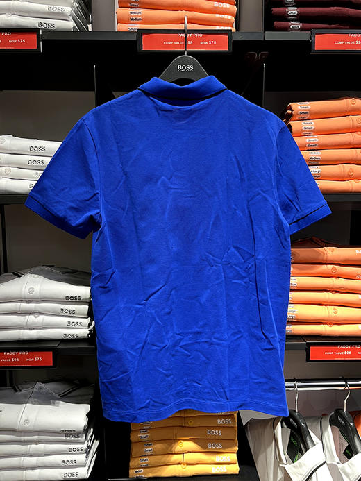 HUGO BOSS/胡戈波士 男士夏季黑标联名纯棉印花隐藏扣短袖POLO衫 商品图2