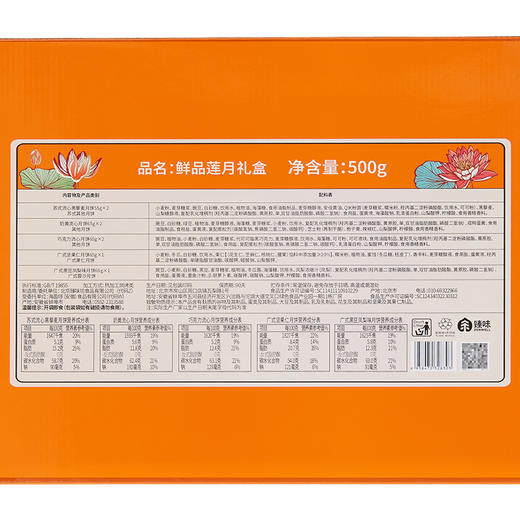 【鲜品屋】鲜品莲月 中秋月饼礼盒 500g8粒装 商品图12