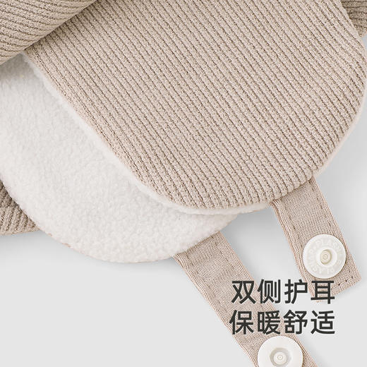 【商场同款】英氏婴儿帽子灯芯绒渔夫帽春秋季男童帽子新款 商品图3