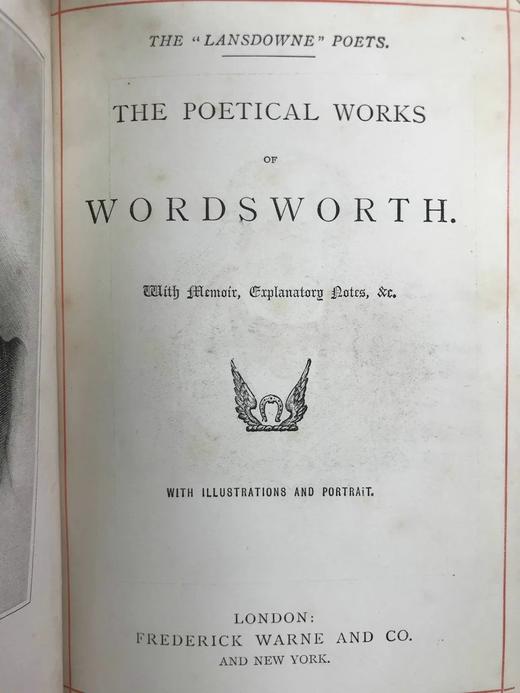 工坊特装本！约19世纪后期 华兹华斯诗集 约8幅插图 全真皮精装32开 商品图4