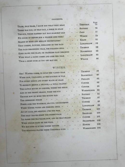 1853年 四季诗集 22幅精美彩色贴图 漆布精装大16开 商品图4