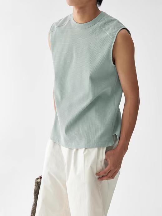 步履不停/4B12026C/圆领抗皱速干华夫格背心 商品图0