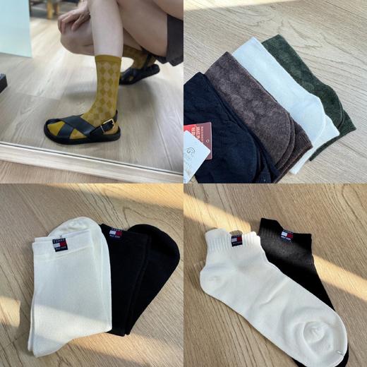 预售一周 澳洲进口精纺细羊毛堆堆袜中筒袜 进口精梳棉大牌中筒袜船袜 商品图0
