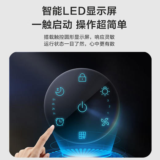 海尔（Haier）空气净化器除甲醛新房家用卧室桌面办公室小型除烟味去醛神器 15㎡便携式净化器 ZKJ-G60TA1 商品图4