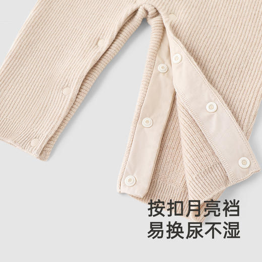 【高定系列】英氏高定羊绒保暖婴儿连体衣秋冬羊毛衣服新款 商品图3