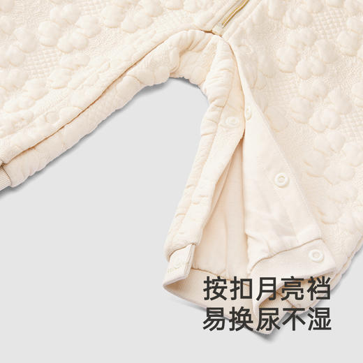 【商场同款】英氏婴儿衣服女童秋冬长袖连体衣保暖宝宝衣服新款 商品图3