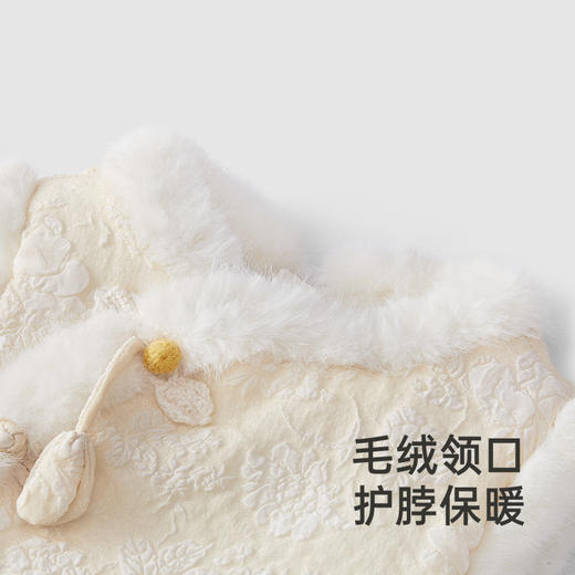 【高定系列】英氏女童裙子冬季加绒保暖国风背心裙新中式 商品图3