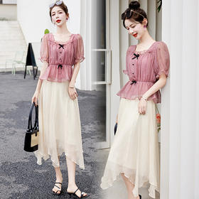 气质洋气，优雅范两件套HR-2320