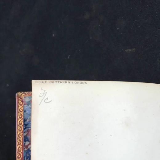 工坊特装本！约19世纪后期 华兹华斯诗集 约8幅插图 全真皮精装32开 商品图2