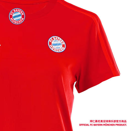 【官方正版】拜仁慕尼黑足球俱乐部｜DNA女版T恤红色短袖2024夏季 商品图4