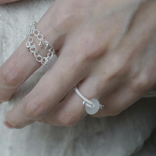 环玉开口戒 非遗小众花丝新中式设计 商品图2