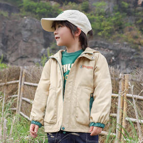 棉果果秋季新品男童加绒加厚摇粒绒防风保暖休闲冲锋衣外套连帽风衣M312100424469