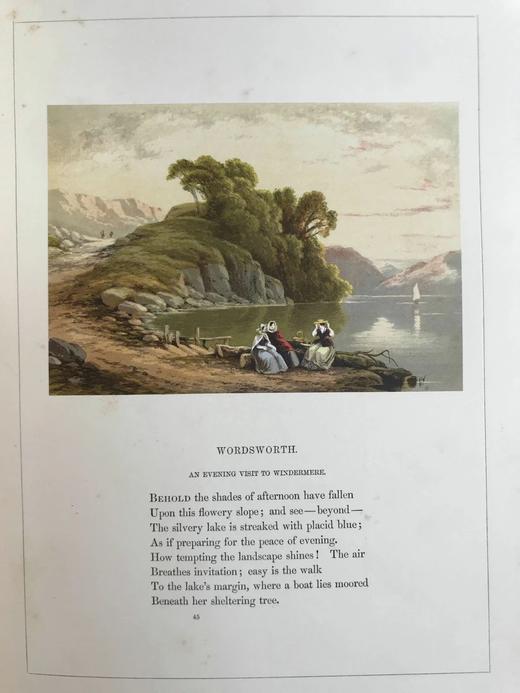 1853年 四季诗集 22幅精美彩色贴图 漆布精装大16开 商品图8