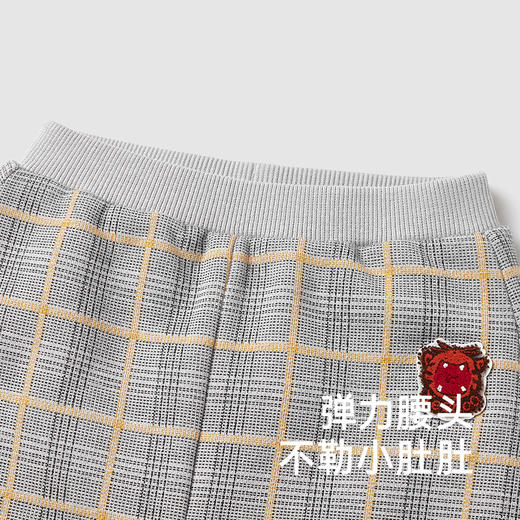 【商场同款】英氏儿童裤子秋冬季夹棉休闲裤男童保暖长裤新款 商品图2