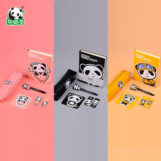 熊猫屋PANDAHOUSE儿童主题文具 笔记本/笔袋/书签/便利贴/中性笔 商品图0