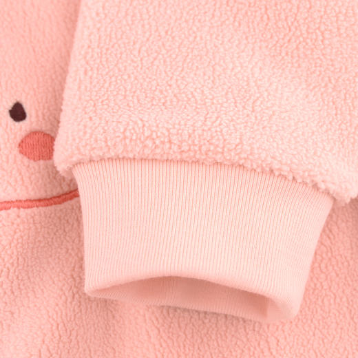 棉果果秋季新品女童秋冬加绒加厚卡通爬服偏襟连体衣M322720424401 商品图5