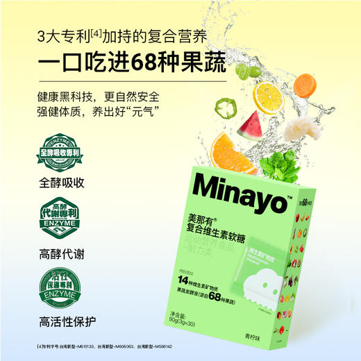 【仰仰专属 铁+复合维生素+钙维生素D3软糖 Minayo美那有】富铁软糖清仓特价！复合维生素软糖 钙维生素D3软糖 商品图5