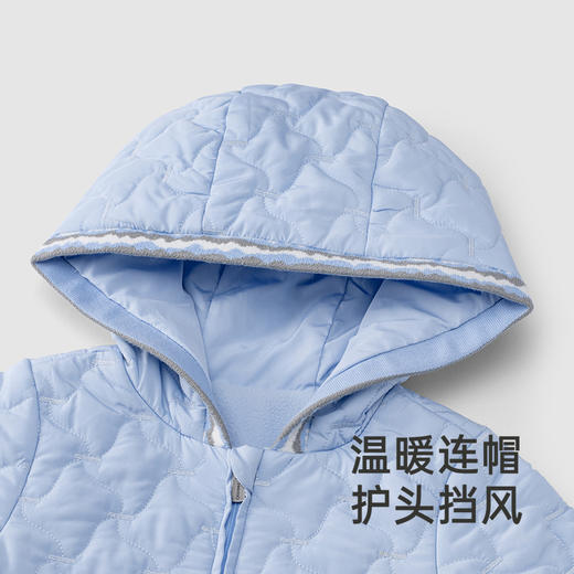 【商场同款】英氏童装夹棉哈衣冬季长袖暖绒男童连体衣新款 商品图2