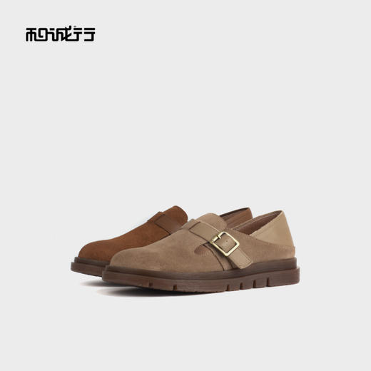 和诚行 2024秋冬新款复古休闲勃肯鞋女鞋百搭舒适厚底单鞋1930073 商品图3