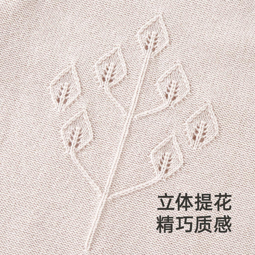 【高定系列】英氏儿童裙子羊绒女童连衣裙秋冬季保暖毛织裙子新款 商品图2