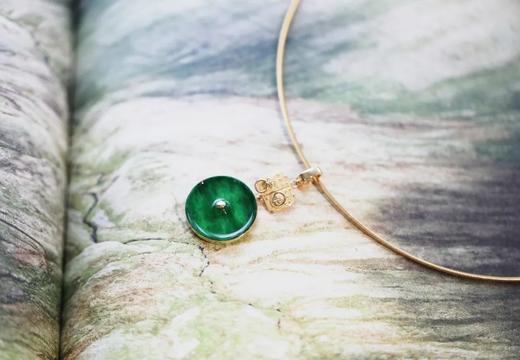 金狮辅首挂坠 ｜ 辣色花青平安扣 商品图2