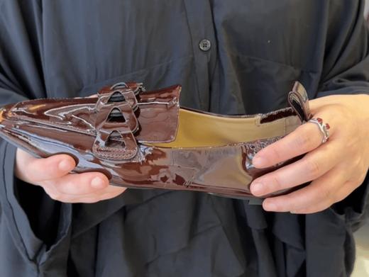 柔软牛漆皮乐福鞋  日常通勤必备款|时髦吸睛超百搭~内里全羊皮！夏季穿软糯透气亲肤，不闷不臭不累脚 商品图1