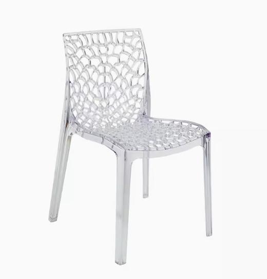 GRANDSOLEIL意大利进口网格亮面椅（透明） 商品图3