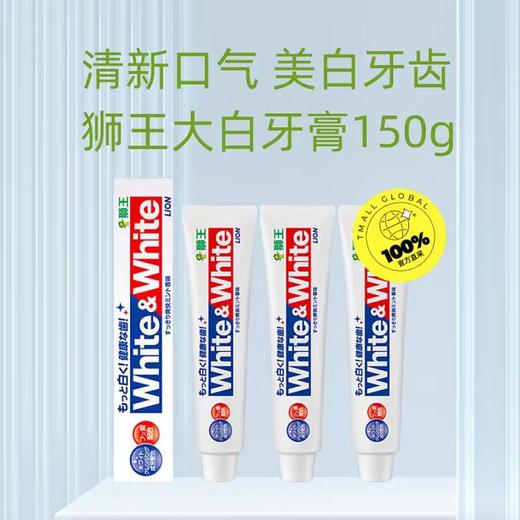 日本White&White LION狮王美白牙膏(荷兰薄荷香型) 商品图5