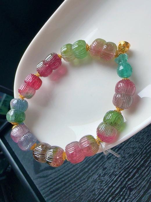 42.3g 上雕刻碧玺手链 商品图3