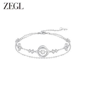 ZEGL设计师925银四叶草小幸运手链女轻奢小众精致手饰品七夕礼物