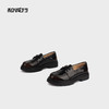 和诚行 2024秋冬新款真皮舒适复古小皮鞋女JK单鞋乐福鞋0810251 商品缩略图3