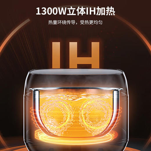 美的电饭煲 0涂层316L不锈钢3-4-5-8个人 大火力家用智能IH一级能效无涂层电饭锅【门店同款】CFB4065S 商品图4