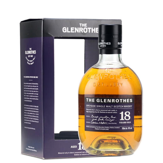 格兰路思18年苏格兰斯佩塞单一麦芽威士忌 700ml 商品图0