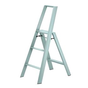 日本长谷川家用双扶手三层梯子 绿