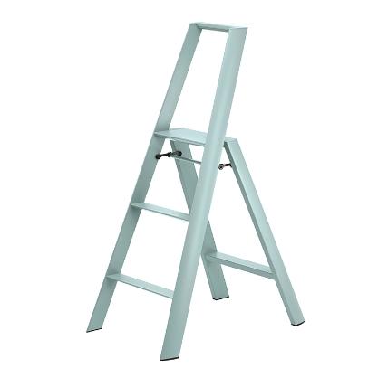 日本长谷川家用双扶手三层梯子 绿 商品图0