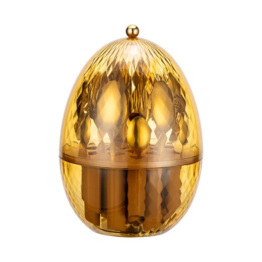 304不锈钢心境蛋豪华西餐刀叉勺套装（透明金色） 商品图0