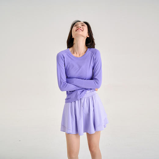 【冰感气孔面料】显高显腿长 防走光网球裙 松紧腰 抽绳 带内衬半身裙 商品图3